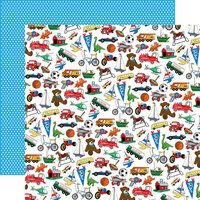 Carta Bella Paper - Little Boy Collection - 12 x 12 Double Sided Paper - Treasured Toys