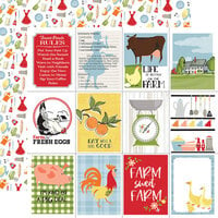 Carta Bella Paper - Farmhouse Living Collection - 12 x 12 Double Sided Paper - 3 x 4 Journaling Cards