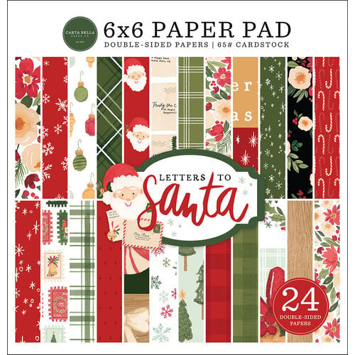 Carta Bella Paper - Letters To Santa Collection - Christmas - 6 x 6 Paper  Pad
