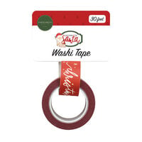Carta Bella Paper - Letters To Santa Collection - Washi Tape - Christmas Script Snow