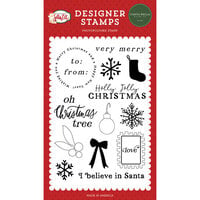 Carta Bella Paper - Letters To Santa Collection - Christmas - Clear Photopolymer Stamps - I Believe in Santa