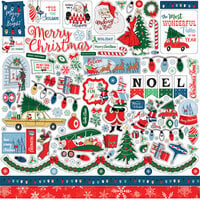 Carta Bella Paper - Merry Christmas Collection - 12 x 12 Cardstock Stickers - Elements