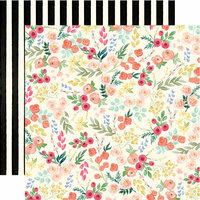 Carta Bella Paper - Flower Market Collection - 12 x 12 Double Sided Paper - Flower Market Floral
