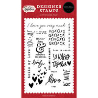 Carta Bella Paper - My Valentine Collection - Clear Photopolymer Stamps - Valentine's Wishes