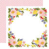 Carta Bella Paper - Oh Happy Day Collection - 12 x 12 Double Sided Paper - Bloom Border