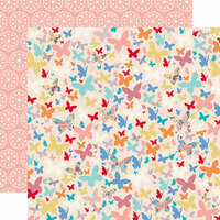 Carta Bella Paper - Practically Perfect Collection - 12 x 12 Double Sided Paper - Beautiful Butterflies