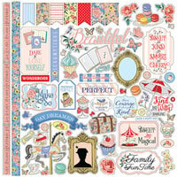 Carta Bella Paper - Practically Perfect Collection - 12 x 12 Cardstock Stickers - Elements