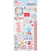 Carta Bella Paper - Practically Perfect Collection - Chipboard Stickers - Phrases