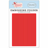 Carta Bella Paper - Practically Perfect Collection - A2 Embossing Folder - Perfect Stripe