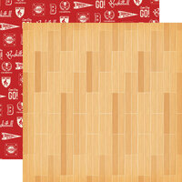 Carta Bella Paper - Slam Dunk Collection - 12 x 12 Double Sided Paper - Basketball Court