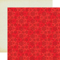 Carta Bella Paper - Seasons Greetings Collection - Christmas - 12 x 12 Double Sided Paper - Seasonal Snowflakes