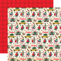Carta Bella Paper - Seasons Greetings Collection - Christmas - 12 x 12 Double Sided Paper - Christmas In The City