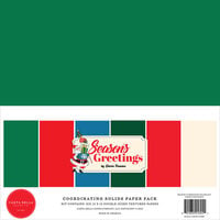 Carta Bella Paper - Seasons Greetings Collection - Christmas - 12 x 12 Paper Kit - Solids