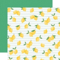 Carta Bella Paper - Summer Market Collection - 12 x 12 Double Sided Paper - Lovely Lemons