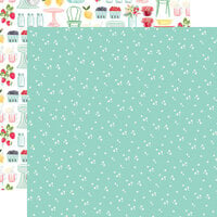 Carta Bella Paper - Summer Market Collection - 12 x 12 Double Sided Paper - Tiny Flowers