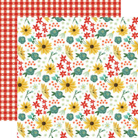 Carta Bella Paper - Sunflower Market Collection - 12 x 12 Double Sided Paper - Sunny Sunflower