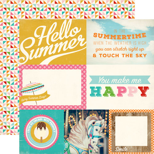 Carta Bella - Soak up the Sun Collection - 12 x 12 Double Sided Paper - 4 x 6 Journaling Cards