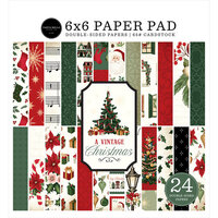 Carta Bella Paper - Vintage Christmas Collection - 6 x 6 Paper Pad