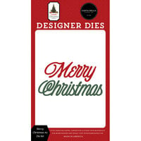 Carta Bella Paper - Vintage Christmas Collection - Designer Dies - Merry Christmas 2
