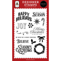 Carta Bella Paper - Vintage Christmas Collection - Clear Photopolymer Stamps - Magic Of The Season