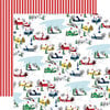 Carta Bella Paper - White Christmas Collection - 12 x 12 Double Sided Paper - Cozy Village