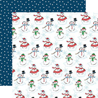 Carta Bella Paper - White Christmas Collection - 12 x 12 Double Sided Paper - Welcoming Snow