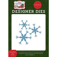 Carta Bella Paper - White Christmas Collection - Designer Dies - Snowy Flakes Trio