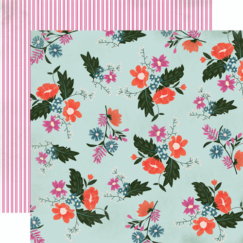 Carta Bella Paper - Wildflower Collection - 12 x 12 Double Sided Paper - Wildflower Floral