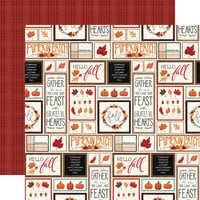 Carta Bella Paper - Welcome Fall Collection - 12 x 12 Double Sided Paper - Fall Wood Boards
