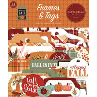 Carta Bella Paper - Welcome Fall Collection - Ephemera - Frames and Tags