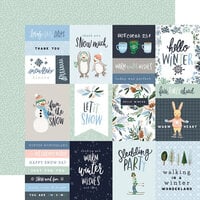 Carta Bella Paper - Winter Market Collection - 12 x 12 Double Sided Paper - 3 x 4 Journaling Cards