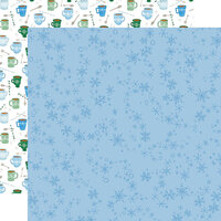 Carta Bella Paper - Winter Market Collection - 12 x 12 Double Sided Paper - Swirly Snowflakes