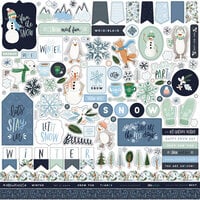 Carta Bella Paper - Winter Market Collection - 12 x 12 Cardstock Stickers - Elements