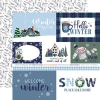 Carta Bella Paper - Wintertime Collection - Christmas - 12 x 12 Double Sided Paper - Multi Journaling Cards