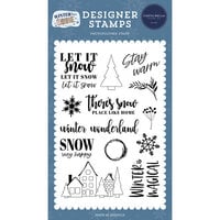 Carta Bella Paper - Wintertime Collection - Christmas - Clear Photopolymer Stamps - Snow Very Happy