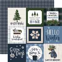 Carta Bella Paper - Welcome Winter Collection - 12 x 12 Double Sided Paper - 4 x 4 Journaling Cards