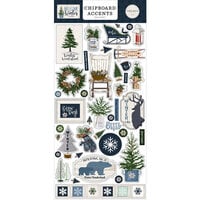 Carta Bella Paper - Welcome Winter Collection - Chipboard Embellishments - Accents