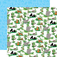 Carta Bella Paper - Zoo Adventure Collection - 12 x 12 Double Sided Paper - Jungle Animals
