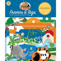 Carta Bella Paper - Zoo Adventure Collection - Ephemera - Frames and Tags