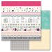 Carolee's Creations - Adornit - Rhapsody Bop Collection - 12 x 12 Double Sided Paper - Rhapsody Tickertape
