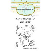 Colorado Craft Company - Clear Photopolymer Stamps - Mini - Ice Cream Day