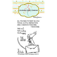 Colorado Craft Company - Clear Photopolymer Stamps - Mini - The Artist