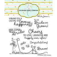 Colorado Craft Company - Clear Photopolymer Stamps - Mice Bride
