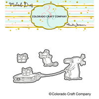 Colorado Craft Company - Christmas - Dies - Sled Bunny
