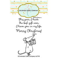 Colorado Craft Company - Christmas - Clear Photopolymer Stamps - Mini - Best Gift Shrew