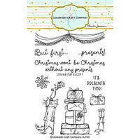 Colorado Craft Company - Christmas - Clear Photopolymer Stamps - But First Presents