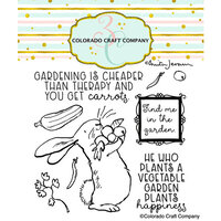Colorado Craft Company - Garden Time Collection - Clear Photopolymer Stamps - Garden Therapy