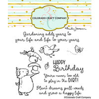 Colorado Craft Company - Garden Time Collection - Clear Photopolymer Stamps - Veggie Stacks