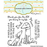Colorado Craft Company - Furry Friends Collection - Clear Photopolymer Stamps - Best In Me