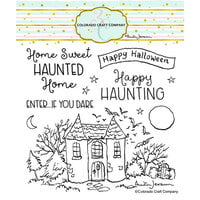 Colorado Craft Company - Clear Photopolymer Stamps - Happy Haunting